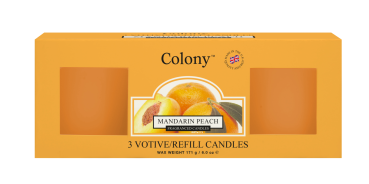 Wax Lyrical - Colony Fragranced 3 Votive Refill Box Mandarin Peach